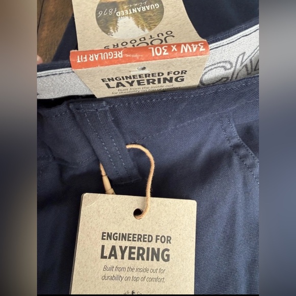 Luke Bryan x Jockey Outdoors Cargo Pants 34x30 Navy Regular Fit NWT - Picture 6 of 7